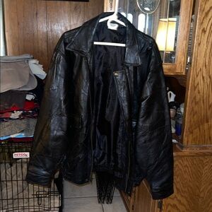 2 XX large leather jacket EUC